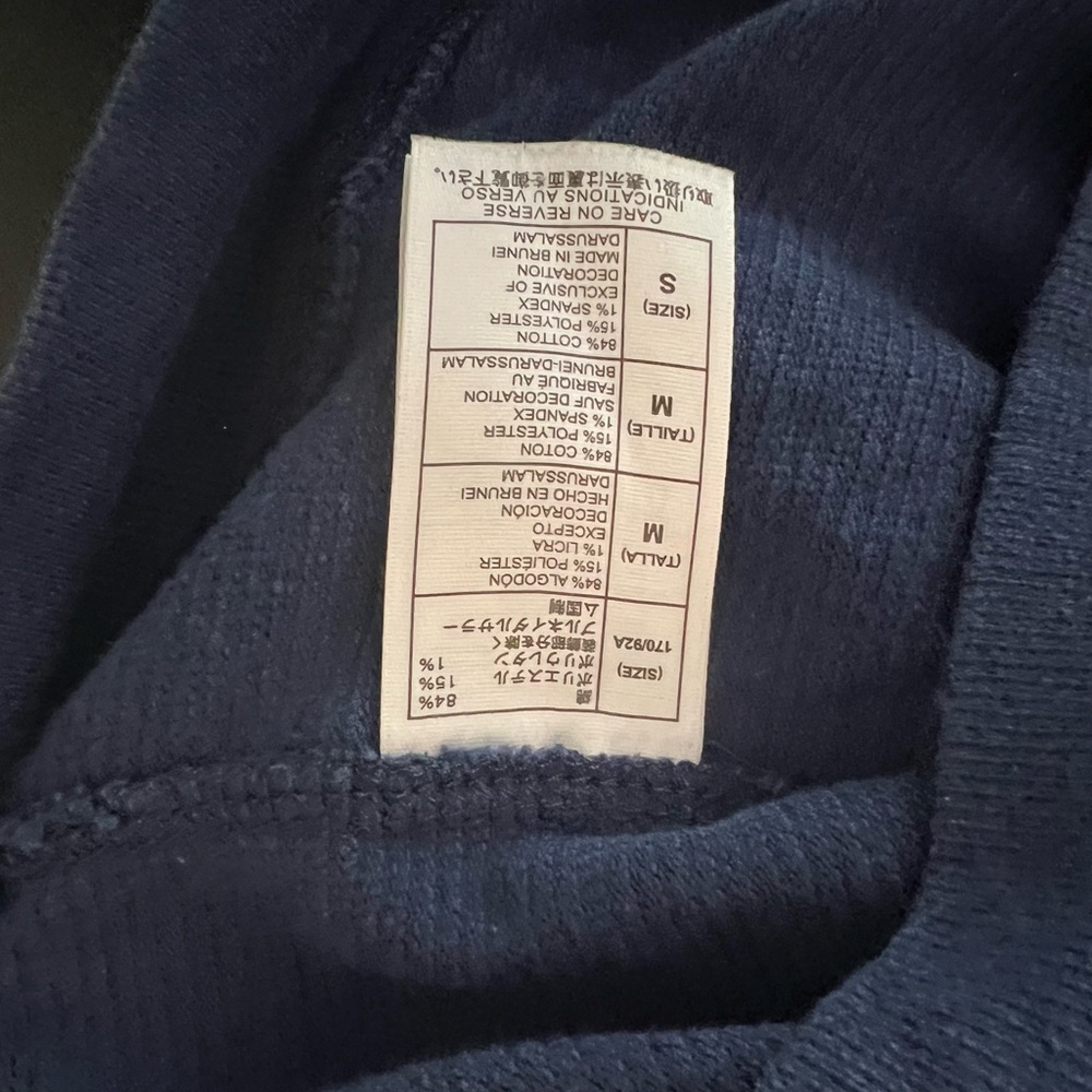 Disney Cruise Line Men's Snap Polo Shirt Blue Long Sleeve Size M Medium 2019 LN - Picture 6 of 8
